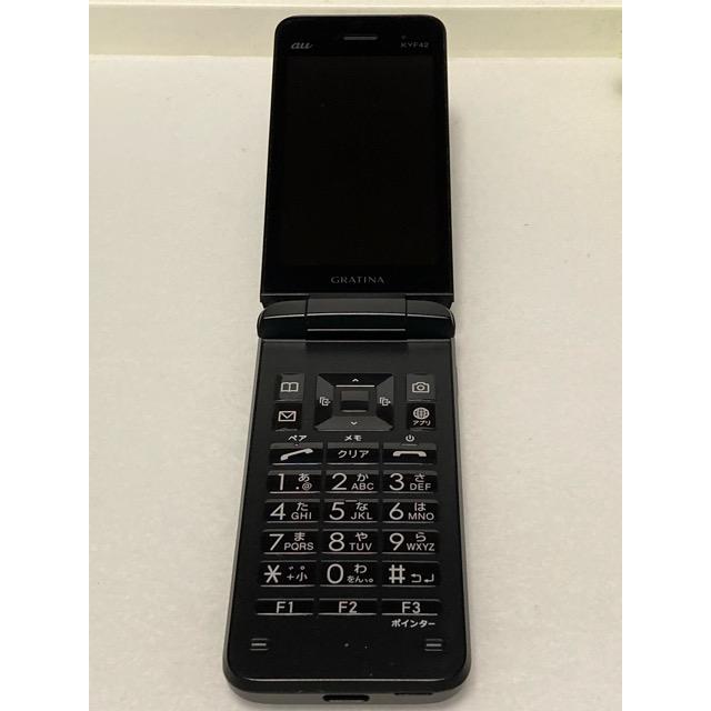 KYOCERA（京セラ） au by KDDI GRATINA KYF42 ブラック ☆SIMロック