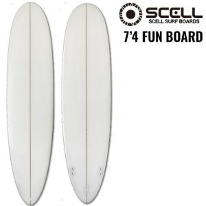SCELL セル サーフィン サーフボード ファンボード 7'4 クリア