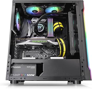 Amazon | Thermaltake H200 TG RGB ミドルタワー型PCケース 強化ガラス