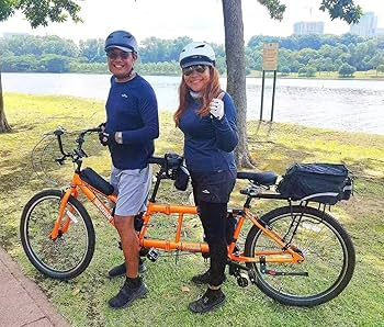 Amazon.com : MEGHNA Tandem Cruiser Bike Folding Bike 20inch Wheels