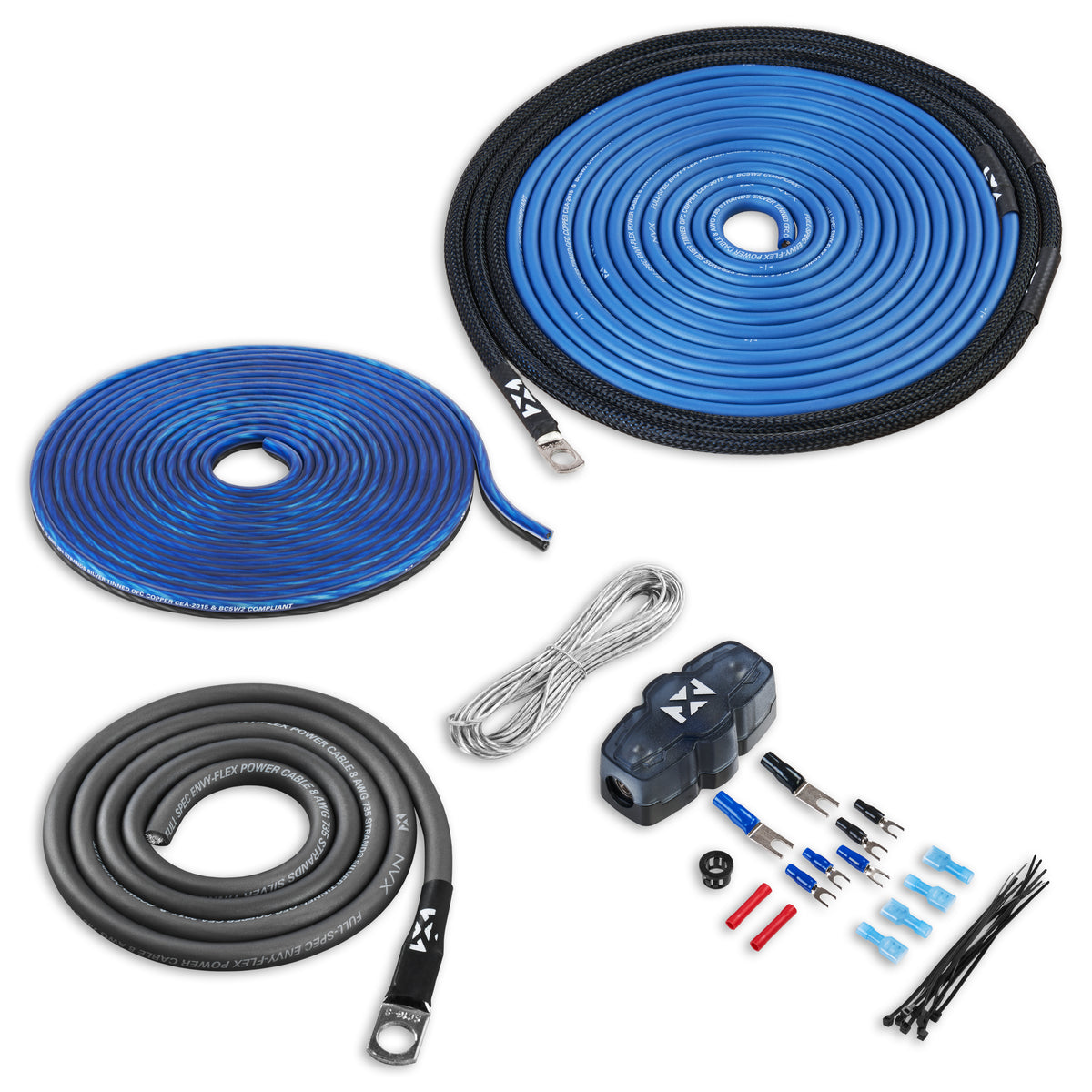 XAPK8 Full Spec 8 Gauge 100% (OFC) Oxygen Free Copper Amplifier