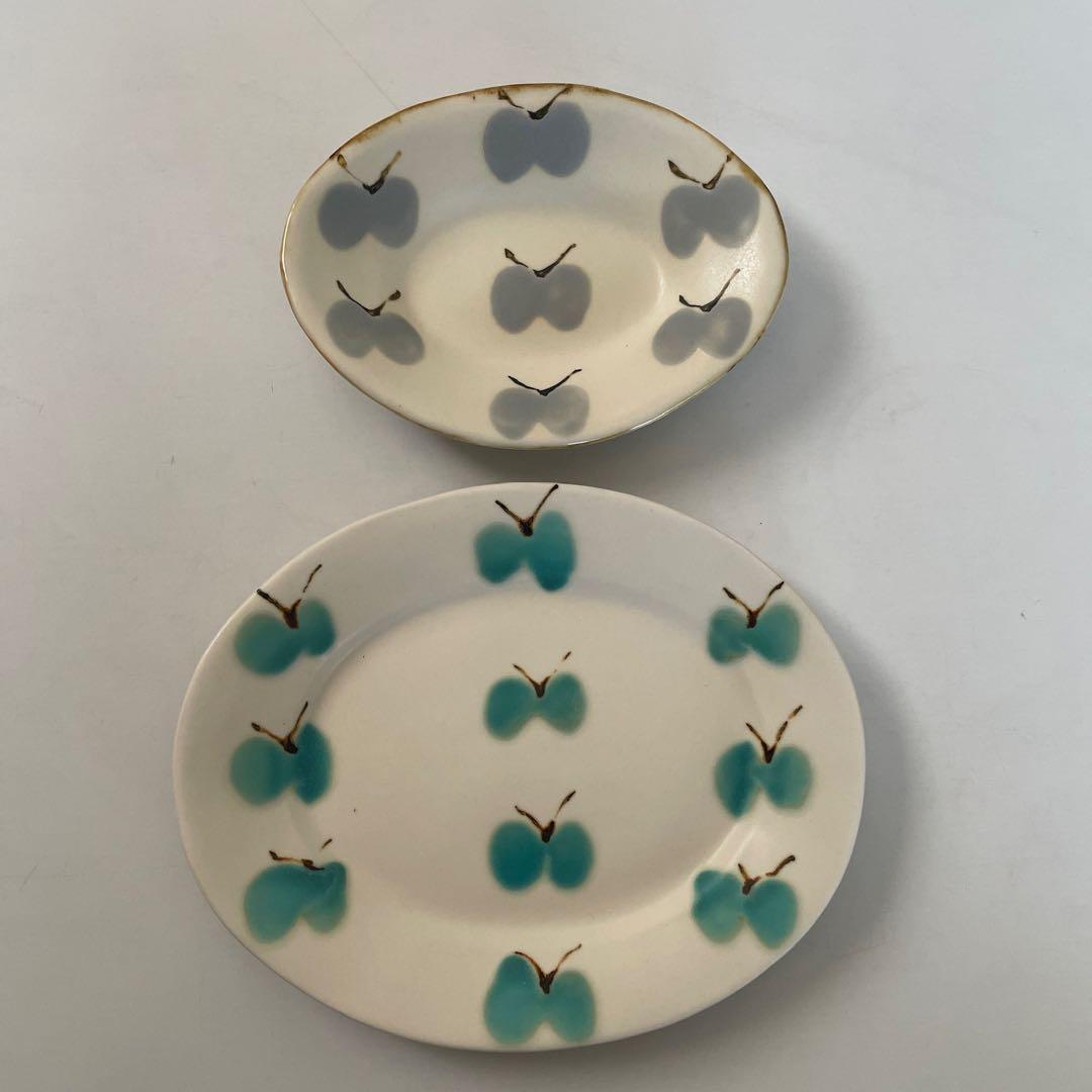 石木文　てふてふ　オバール　楕円皿 楽天市場】【ふるさと納税】有田焼 渕錆楕円手描き皿（蛸唐草・軍配瓢