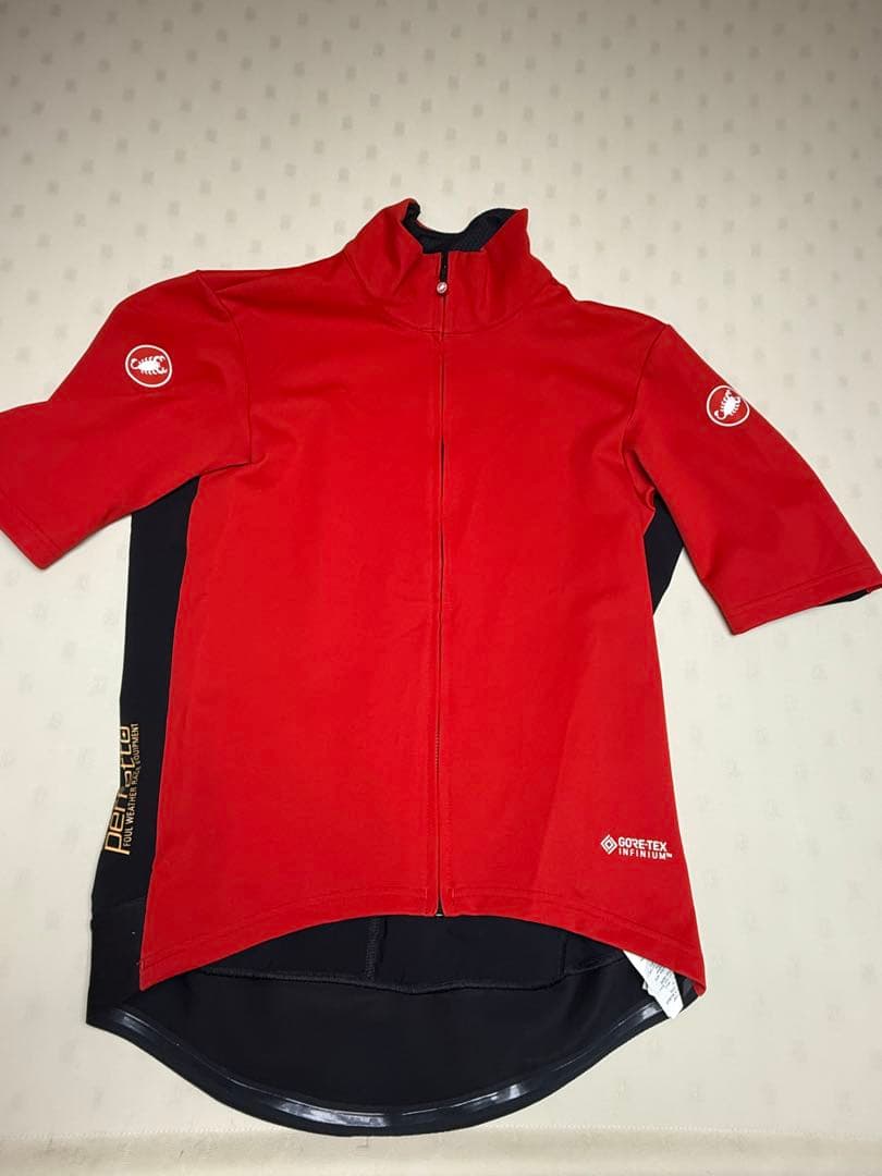 Castelli 半袖サイクルジャージ レッド＆ブラック CASTELLI ( カステリ ) 半袖ジャージ CLIMBER'S A/C JERSEY
