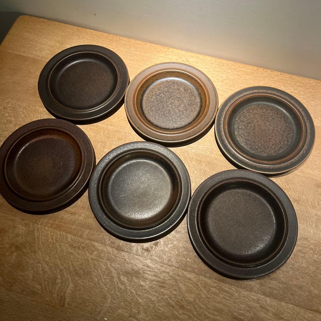 Arabia ruska 20cm 6枚セット 北欧食器 フィンランド製 ARABIA Ruska 20cmプレート 特価アソート_