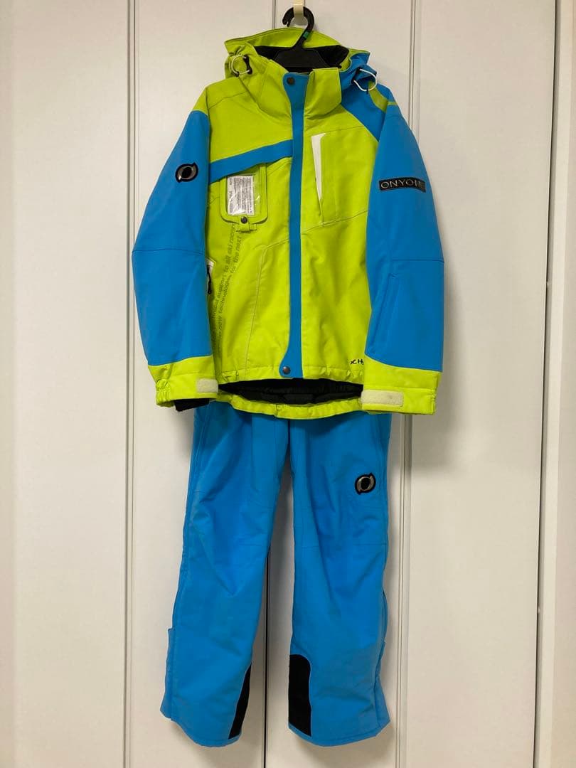 オンヨネ　スキーウェア SS 160cm 上下セット　青/緑 オンヨネ（ONYONE） メンズ スキー ウェア上下セット MENs SKI SUIT
